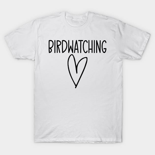 Birdwatching Heart T-Shirt by HaroonMHQ